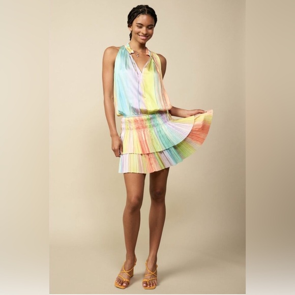 Current Air Multicolor Pleated Dress - Picture 1 of 5